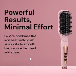 Lange Le Vite Straightening Brush in Pink Blush